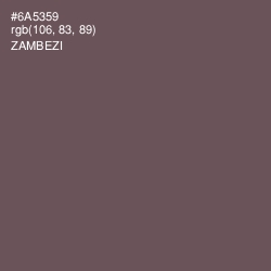 #6A5359 - Zambezi Color Image