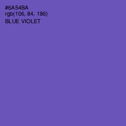 #6A54BA - Blue Violet Color Image