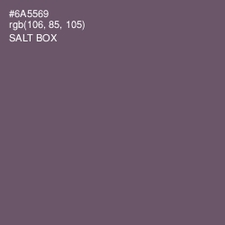 #6A5569 - Salt Box Color Image