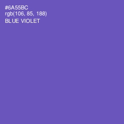 #6A55BC - Blue Violet Color Image