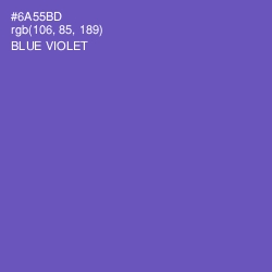 #6A55BD - Blue Violet Color Image