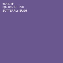 #6A578F - Butterfly Bush Color Image