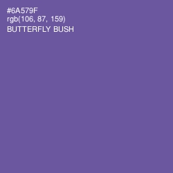 #6A579F - Butterfly Bush Color Image