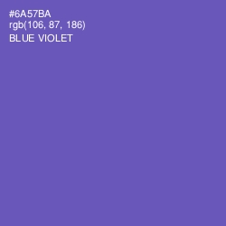 #6A57BA - Blue Violet Color Image