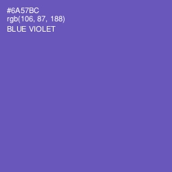 #6A57BC - Blue Violet Color Image