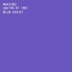 #6A57BD - Blue Violet Color Image