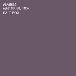 #6A5869 - Salt Box Color Image