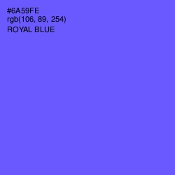 #6A59FE - Royal Blue Color Image