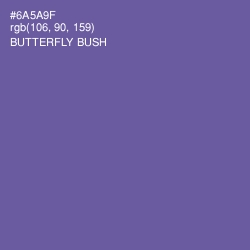 #6A5A9F - Butterfly Bush Color Image