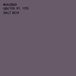 #6A5B69 - Salt Box Color Image