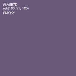 #6A5B7D - Smoky Color Image