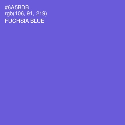 #6A5BDB - Fuchsia Blue Color Image