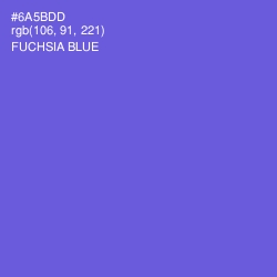 #6A5BDD - Fuchsia Blue Color Image