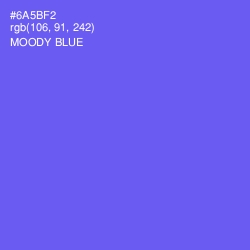 #6A5BF2 - Moody Blue Color Image