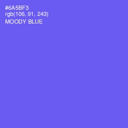 #6A5BF3 - Moody Blue Color Image