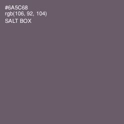 #6A5C68 - Salt Box Color Image