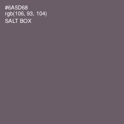 #6A5D68 - Salt Box Color Image