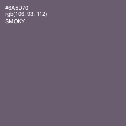#6A5D70 - Smoky Color Image