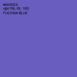 #6A5DC0 - Fuchsia Blue Color Image