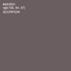 #6A5E61 - Scorpion Color Image
