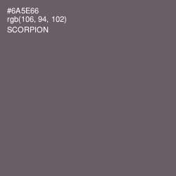 #6A5E66 - Scorpion Color Image