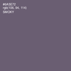#6A5E72 - Smoky Color Image