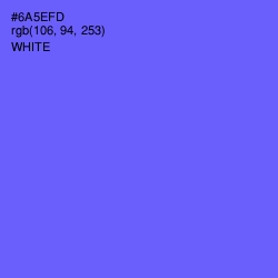 #6A5EFD - Royal Blue Color Image