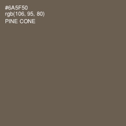 #6A5F50 - Pine Cone Color Image