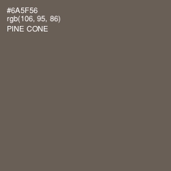 #6A5F56 - Pine Cone Color Image