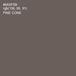 #6A5F5B - Pine Cone Color Image