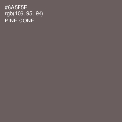 #6A5F5E - Pine Cone Color Image