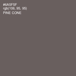 #6A5F5F - Pine Cone Color Image