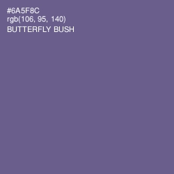 #6A5F8C - Butterfly Bush Color Image