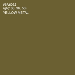 #6A6032 - Yellow Metal Color Image