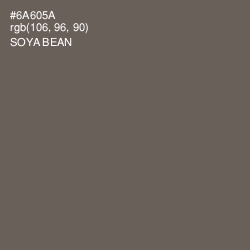 #6A605A - Soya Bean Color Image