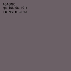 #6A6065 - Ironside Gray Color Image