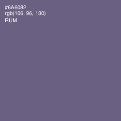 #6A6082 - Rum Color Image