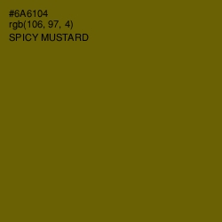 #6A6104 - Spicy Mustard Color Image