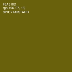 #6A610D - Spicy Mustard Color Image