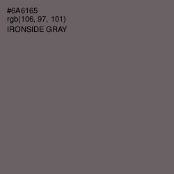 #6A6165 - Ironside Gray Color Image