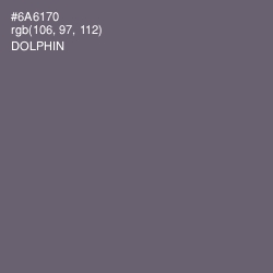 #6A6170 - Dolphin Color Image