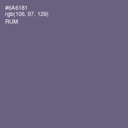 #6A6181 - Rum Color Image