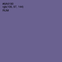 #6A6190 - Rum Color Image