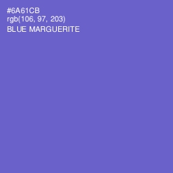 #6A61CB - Blue Marguerite Color Image