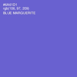 #6A61D1 - Blue Marguerite Color Image