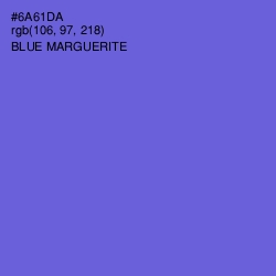 #6A61DA - Blue Marguerite Color Image