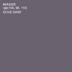 #6A626E - Dove Gray Color Image