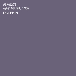 #6A6278 - Dolphin Color Image