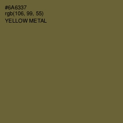 #6A6337 - Yellow Metal Color Image