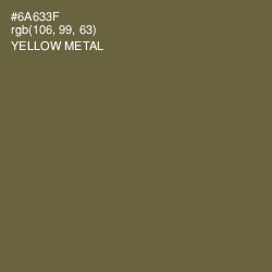 #6A633F - Yellow Metal Color Image